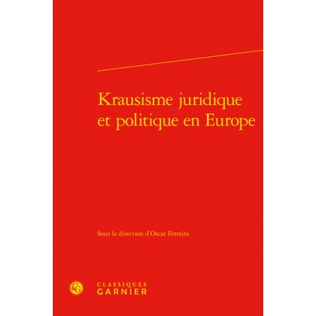 Krausisme juridique et politique en Europe