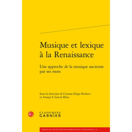 Musique et lexique à la Renaissance