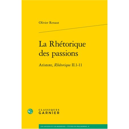 La Rhétorique des passions