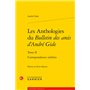 Les Anthologies du Bulletin des amis d'André Gide