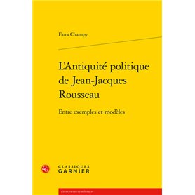 L'Antiquité politique de Jean-Jacques Rousseau