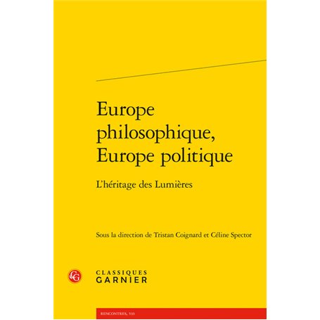 Europe philosophique, Europe politique