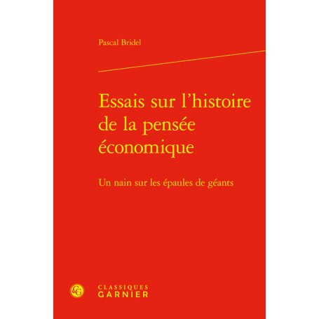 Essais sur l'histoire de la pensée économique