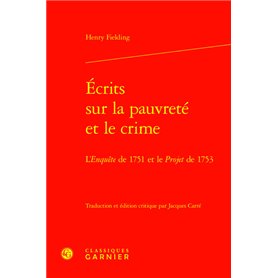 Écrits sur la pauvreté et le crime