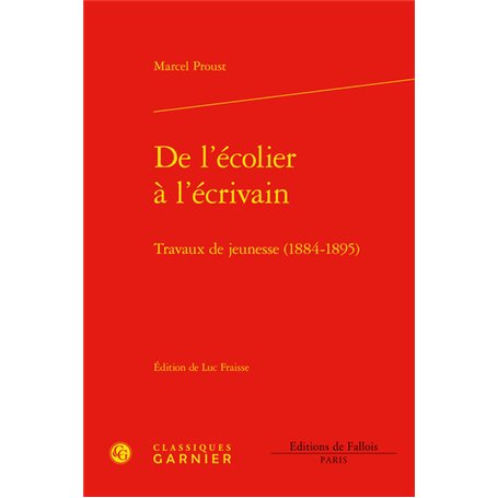 De l'écolier à l'écrivain