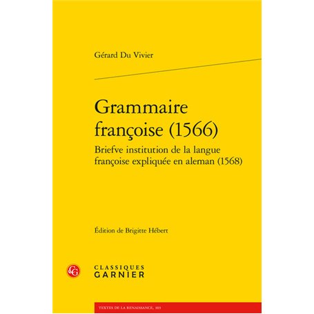 Grammaire françoise (1566)