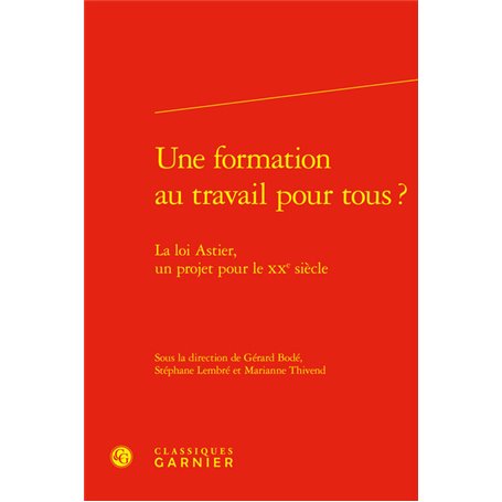 Une formation au travail pour tous ?