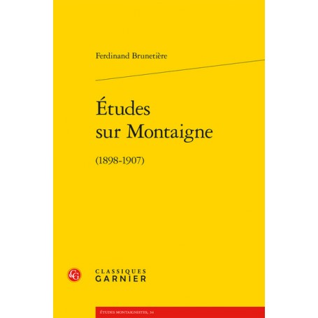 Études sur Montaigne