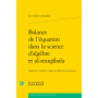 Balance de l'équation dans la science d'algèbre et al-muqbala