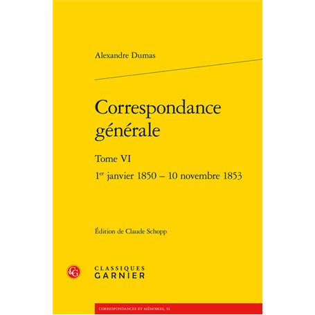 Correspondance générale