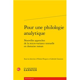 Pour une philologie analytique