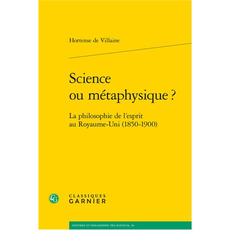 Science ou métaphysique ?