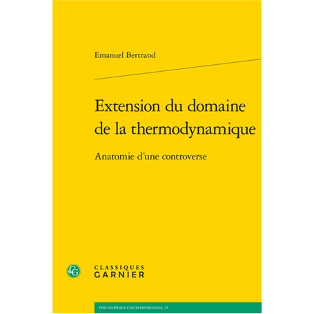 Extension du domaine de la thermodynamique