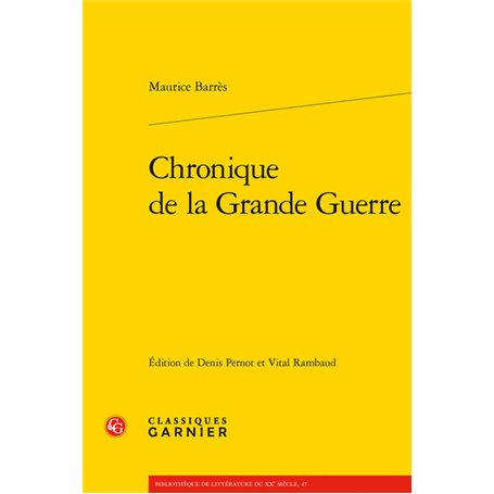 Chronique de la Grande Guerre