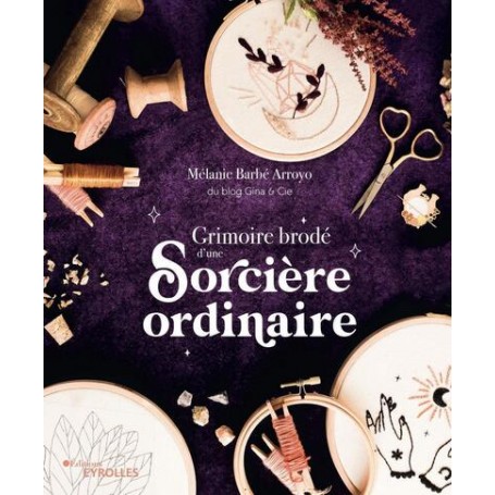 Grimoire brodé d'une sorcière ordinaire