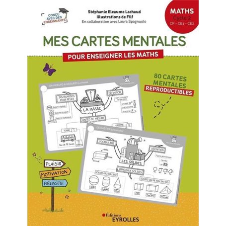 Mes cartes mentales pour enseigner les maths - Cycle 2 : CP, CE1, CE2