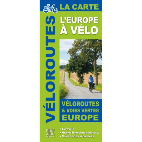 L'Europe à vélo, la carte