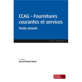 CCAG - Fournitures courantes et services (5e éd.)