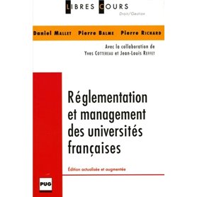 REGLEMENTS ET MANAGEMENT DES UNIVERSITES FRANCAISES