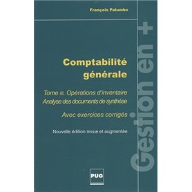 COMPTABILITE GENERALE - TOME 3 OPERATIONS D'INVENTAIRE