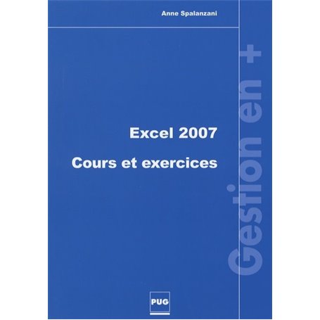 EXCEL 2007 - COURS ET EXERCICES