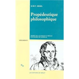 Propédeutique philosophique