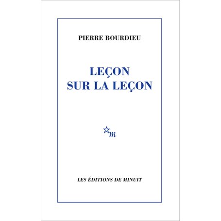 Leçon sur la leçon