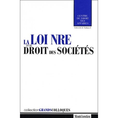 la loi nre et le droit des sociétés