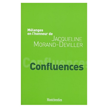 mélanges en l'honneur de jacqueline morand-deviller : confluences