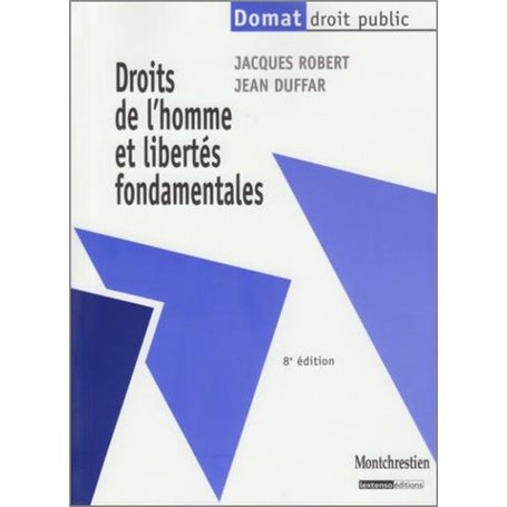 droits de l'homme et libertés fondamentales - 8ème édition