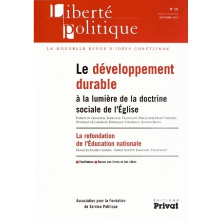 LIBERTE POLITIQUE N58