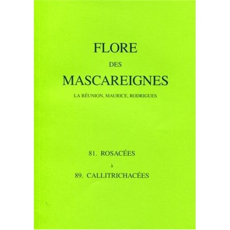 Flore des Mascareignes - 81 à 89