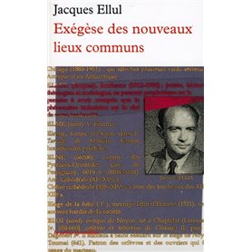 Exégèse des nouveaux lieux communs