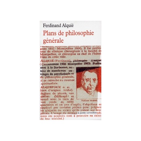 Plans de philosophie générale