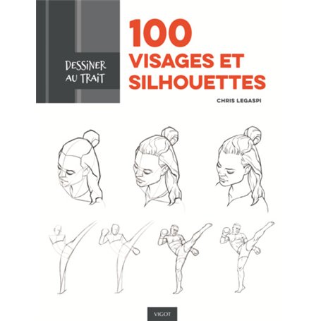 100 visages et silhouettes au trait