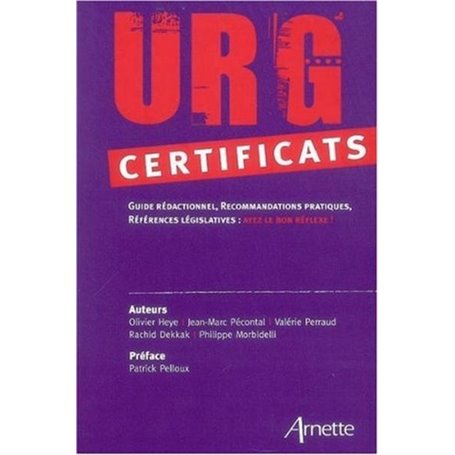 URG' Certificats