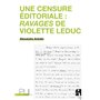 Une censure éditoriale : Ravages de Violette Leduc