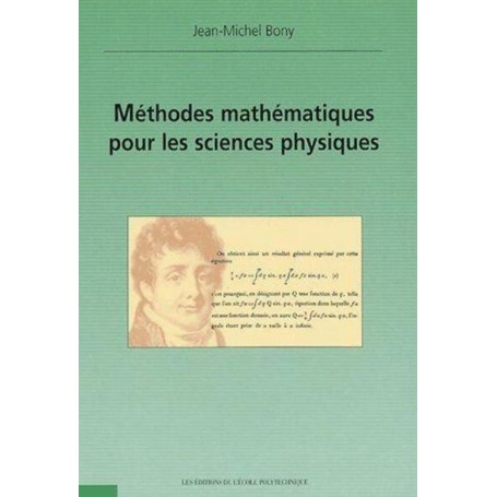 Méthodes mathématiques pour les sciences physiques