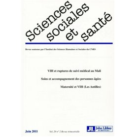 Revue Sciences Sociales et Santé n°2/juin 2011