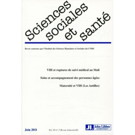 Revue Sciences Sociales et Santé n°2/juin 2011