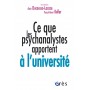 Ce que les psychanalystes apportent à l'université