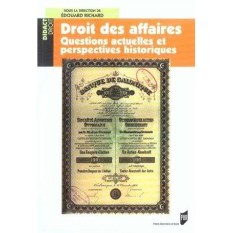 DROIT DES AFFAIRES