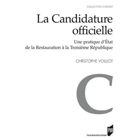 CANDIDATURE OFFICIELLE