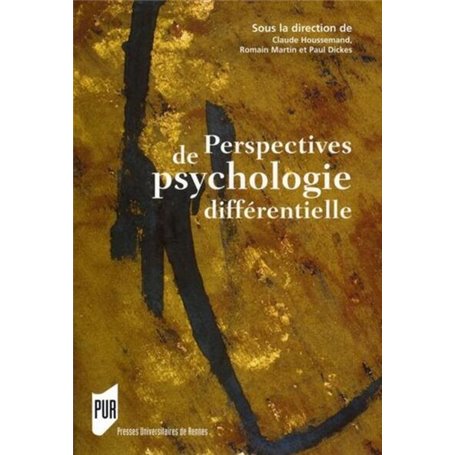 PERSPECTIVES DE Psychologie différentielle