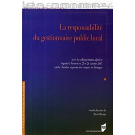 La responsabilité du gestionnaire public local