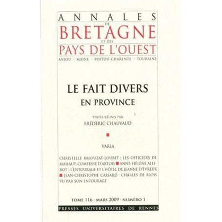 FAIT DIVERS EN PROVINCE