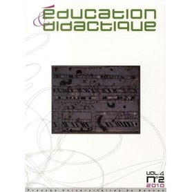 EDUCATION ET DidactIQUE 4/2