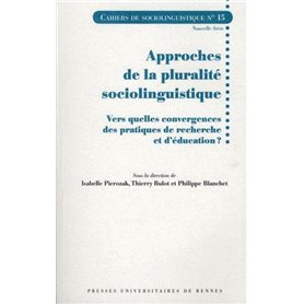 APPROCHES DE LA PLURALITE SOCIOLINGUISTIQUE