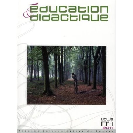 EDUCATION ET DidactIQUE 5 1