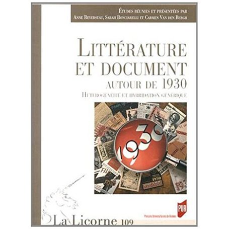 LITTERATURE ET DOCUMENT AUTOUR DE 1830